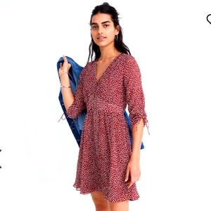 Madewell Red Floral Dress